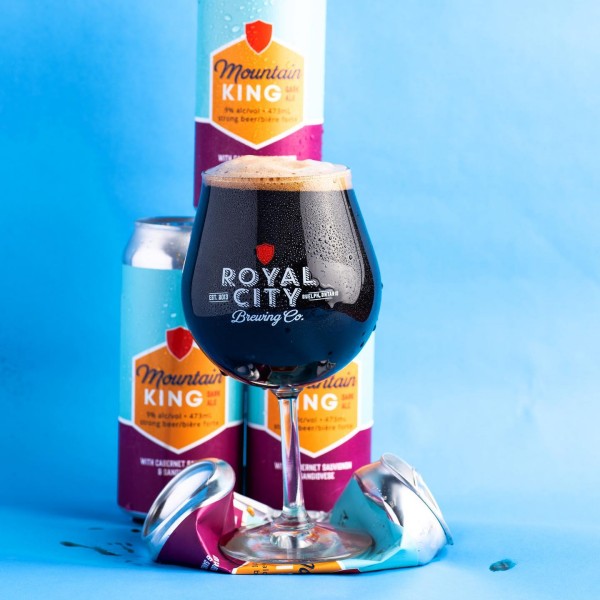Royal City Brewing Releases Mountain King Dark Ale with Cabernet Sauvignon & Sangiovese