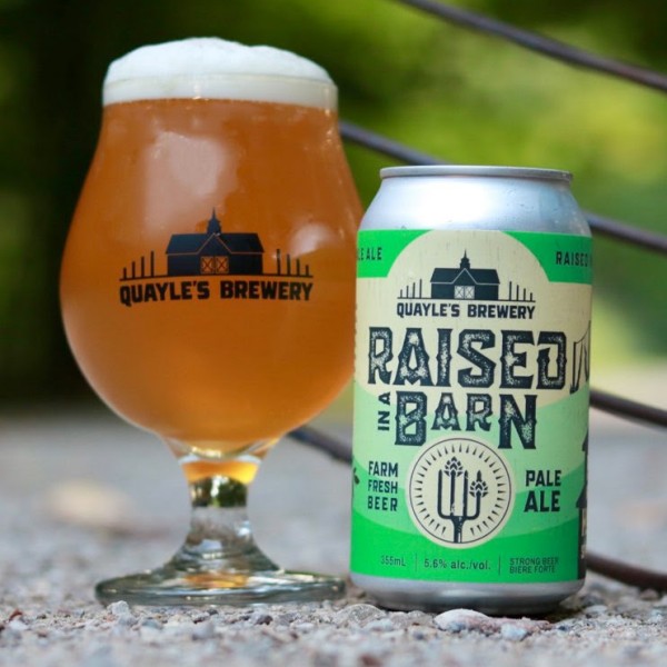 Quayle’s Brewery Raised in a Barn Pale Ale Now Available at LCBO