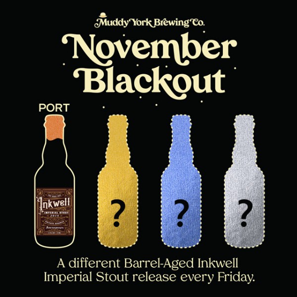 Muddy York Brewing Launches November Blackout Series with Port Barrel-Aged Inkwell Imperial Stout