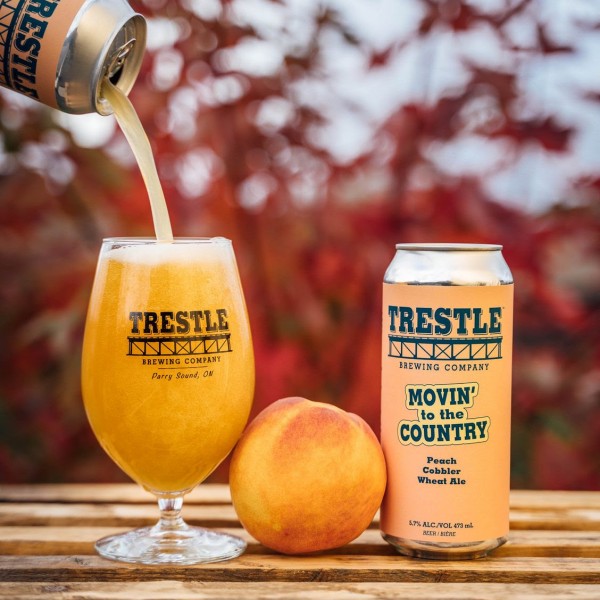 Trestle Brewing Releases Movin’ To The Country Peach Cobbler Wheat Ale