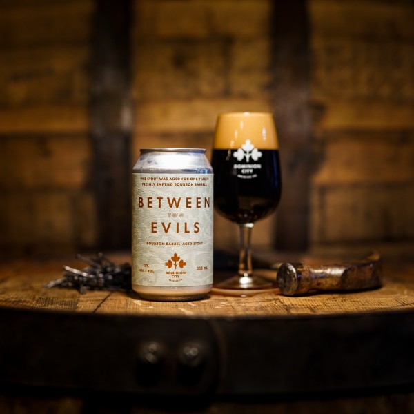 Dominion City Brewing Releases 2021 Vintage of Between Two Evils Bourbon Barrel-Aged Stout