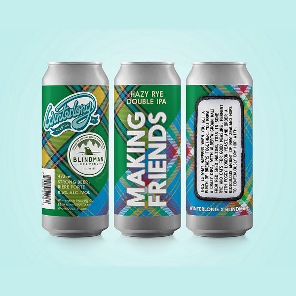 Winterlong Brewing and Blindman Brewing Release Making Friends Hazy Rye Double IPA