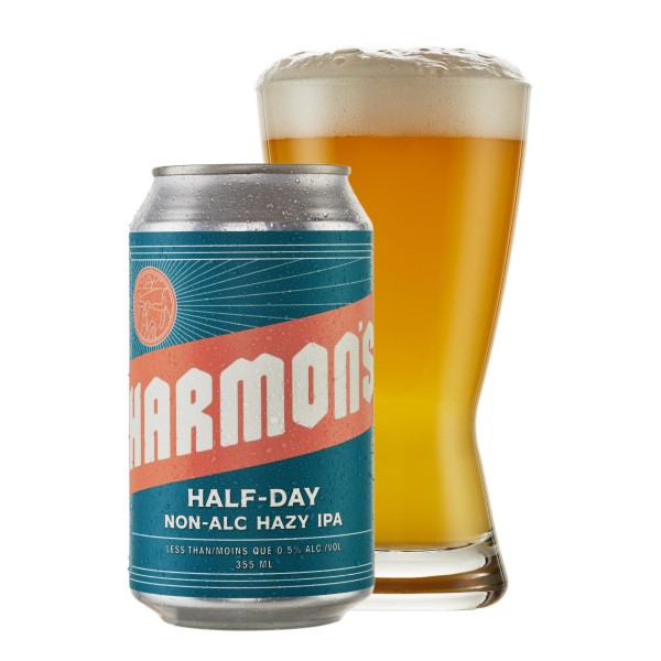 Harmon’s Non-Alc Craft Brewing Releases Half-Day Hazy IPA