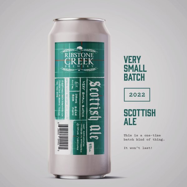 Ribstone Creek Brewery Releases Very Small Batch Scottish Ale