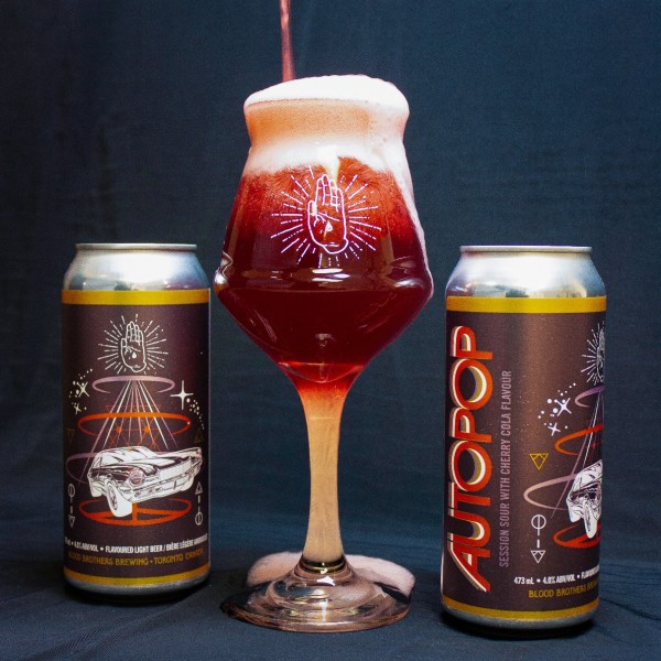 Blood Brothers Brewing Autopop Cherry Cola Sour Now Available at LCBO