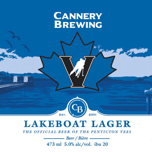 Cannery Brewing Releases Penticton Vees Edition of Lakeboat Lager