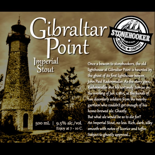 Stonehooker Brewing Releases Gibraltar Point Imperial Stout
