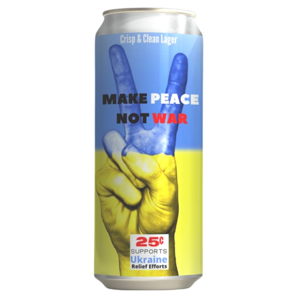 Tomorrow Brew Co. Brew Aid Series Continues with Make Peace Not War Lager for Ukrainian Relief Efforts
