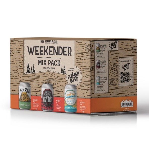 Alley Kat Brewing and KUMA Outdoor Gear Release Weekender Mix Pack