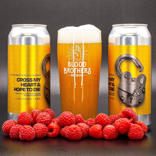 Blood Brothers Brewing and Microbrasserie 4 Origines Release Cross My Heart & Hope To Die Gose