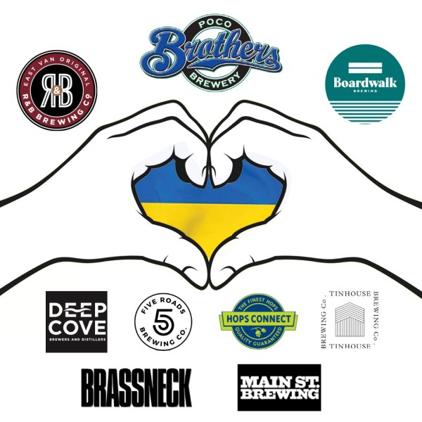 Eight British Columbia Breweries Release Collaboration for Ukraine