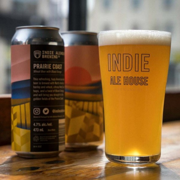 Indie Alehouse Prairie Coast Wheat Beer with Blood Orange Now Available at LCBO