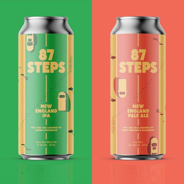 Cabin Brewing and Born Brewing Release 87 Steps New England Pale Ale & New England IPA