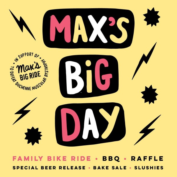 Grain & Grit Beer Co. Hosting Max’s Big Day Event for Max’s Big Ride