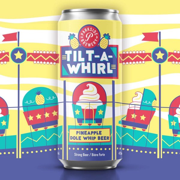 The Parkside Brewery Releases Tilt-a-Whirl Pineapple Dole Whip Beer for 6th Anniversary