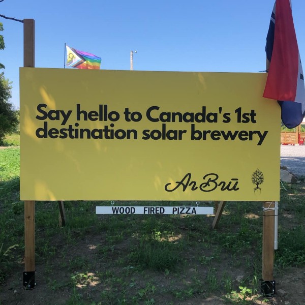 Arbru Solar Brewery Now Open in Mallorytown, Ontario