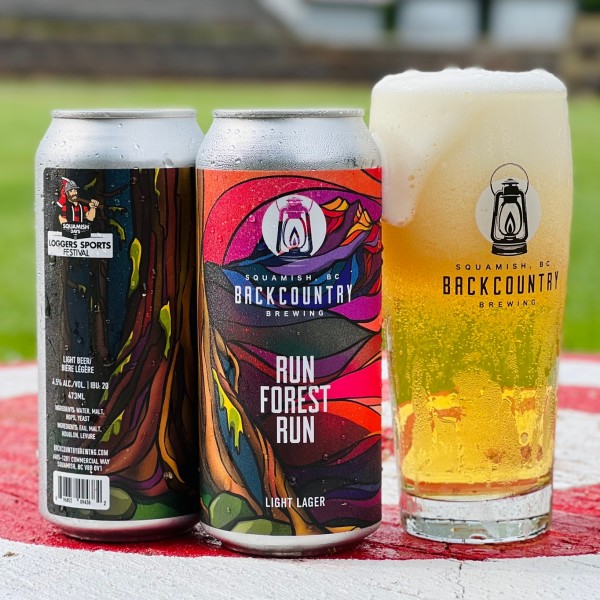 Backcountry Brewing Releases Run Forest Run⁠ Light Lager for Squamish Days Loggers Sports Festival
