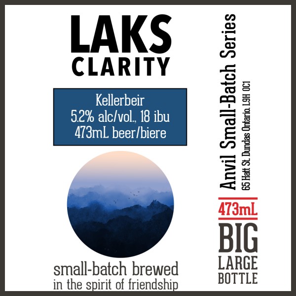 Shawn & Ed Brewing Anvil Small-Batch Series Continues with Laks Clarity Kellerbier