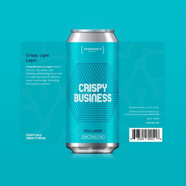 Sookram’s Brewing Releases Crispy Business Rice Lager