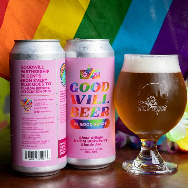 Good Robot Brewing Releases Blood Orange & Field Strawberry Blond Ale for Rainbow Refugee Association