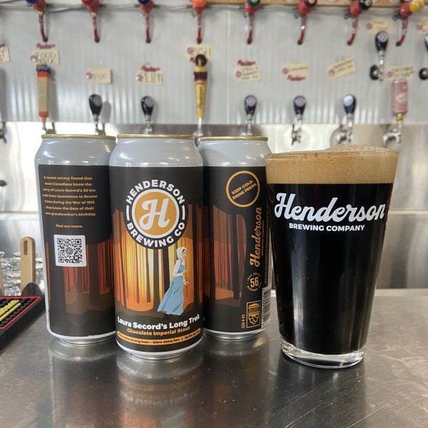 Henderson Brewing Brings Back Laura Secord’s Long Trek Chocolate Imperial Stout
