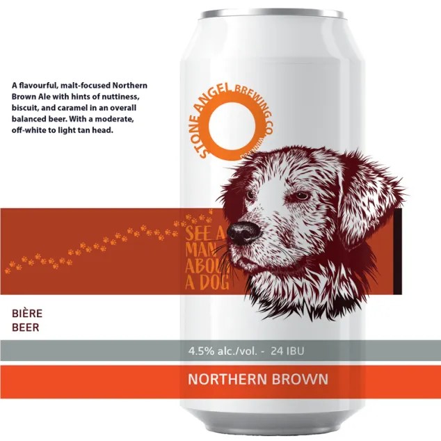 Stone Angel Brewing Releases See A Man About A Dog Northern Brown Ale
