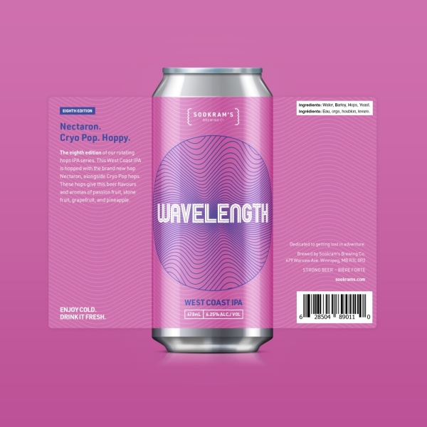 Sookram’s Brewing Releases Latest Edition of Wavelength West Coast IPA