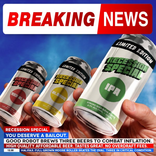 Good Robot Brewing Releases Recession Special Variety Pack
