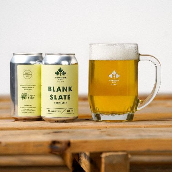 Dominion City Brewing and Paper Tiger Release Blank Slate Yuzu Lager