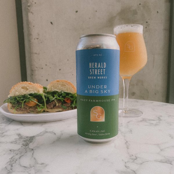 Small Gods Brewing and Herald Street Brew Works Release Under A Big Sky Hazy Farmhouse IPA