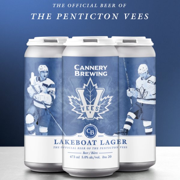 Cannery Brewing Brings Back Penticton Vees Edition of Lakeboat Lager