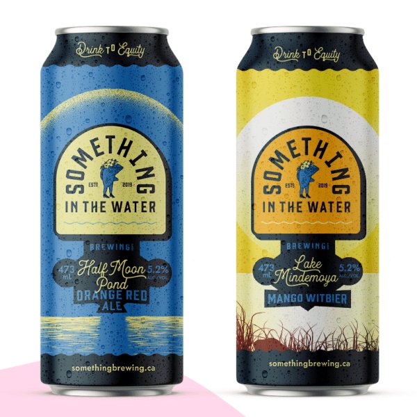 Something In The Water Brewing Releases Half Moon Pond Orange Red Ale and Lake Mindemoya Mango Witbier