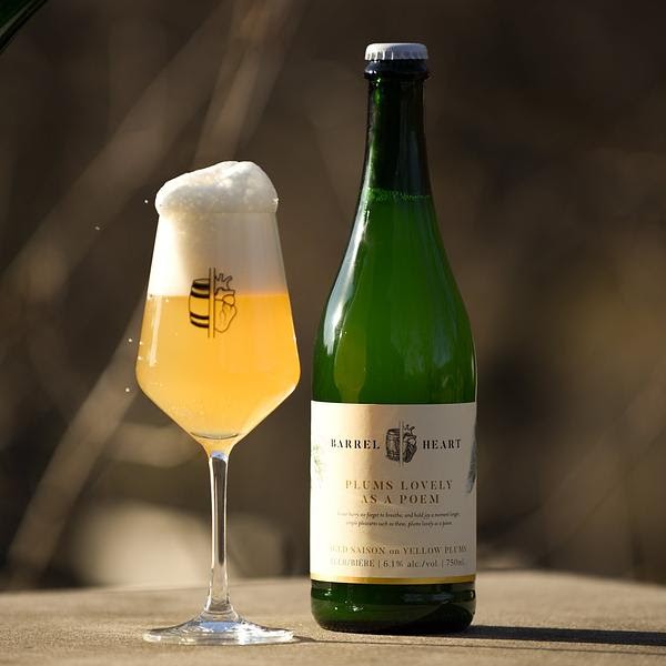 Barrel Heart Brewing Releases 2022 Vintage of Plums Lovely as a Poem Aged Saison