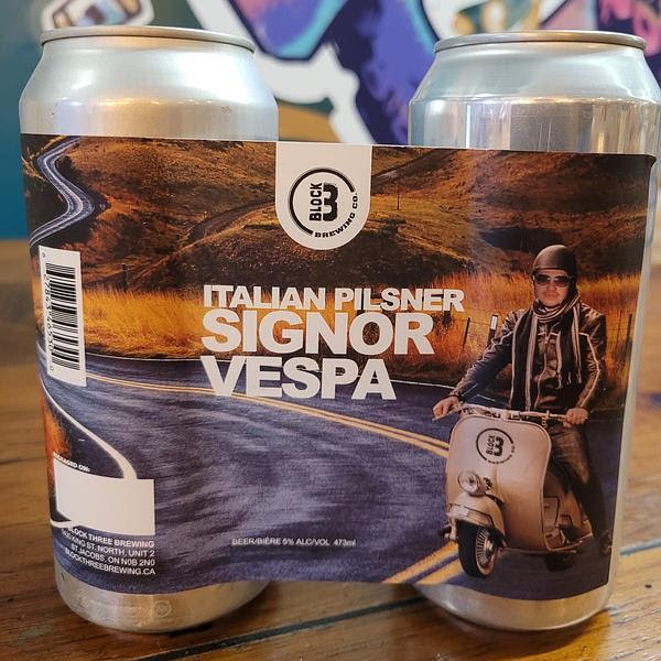 Block Three Brewing Releases Signor Vespa Italian Pilsner