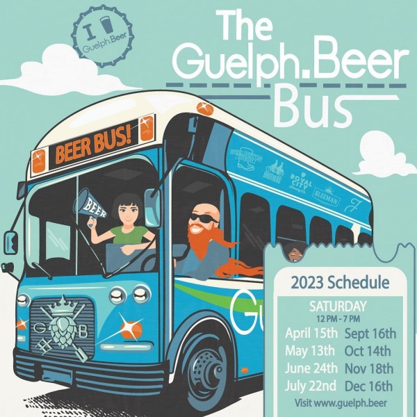 Guelph.Beer Bus Launching 2023 Series This Weekend