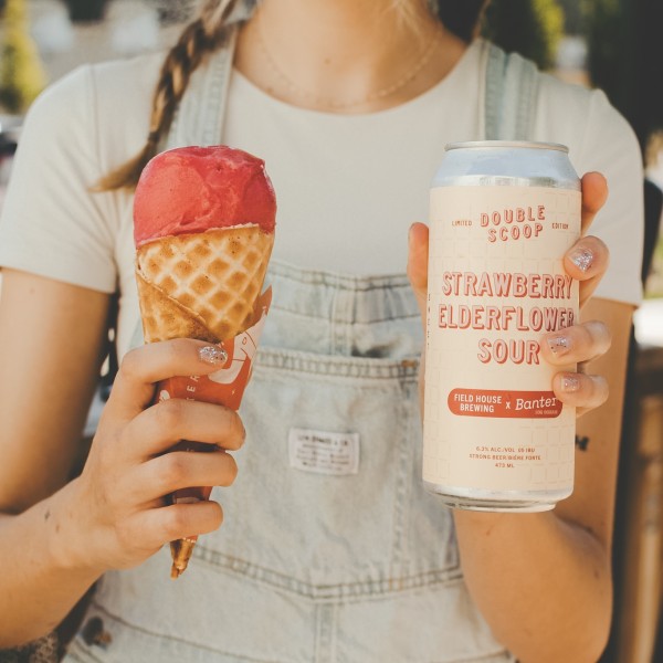 Field House Brewing and Banter Ice Cream Release Strawberry Elderflower Sour