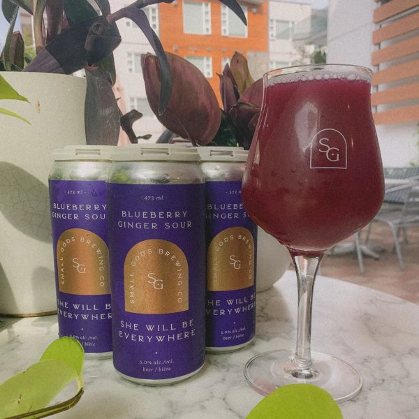 Small Gods Brewing Releases She Will Be Everywhere Blueberry Ginger Sour