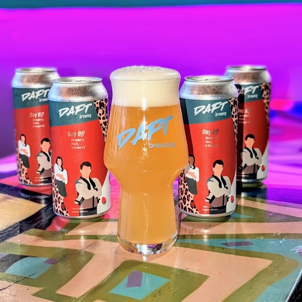 Daft Brewing Releases Day Off Strawberry, Peaches & Cream IPA