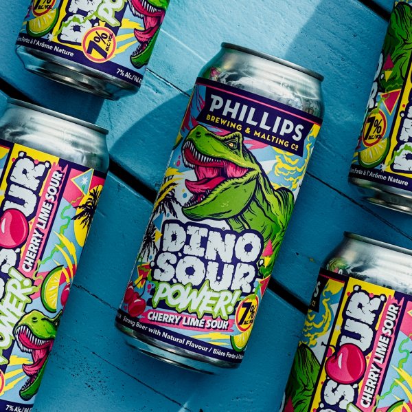 Phillips Brewing Releases Dinosour Power Cherry Lime Sour