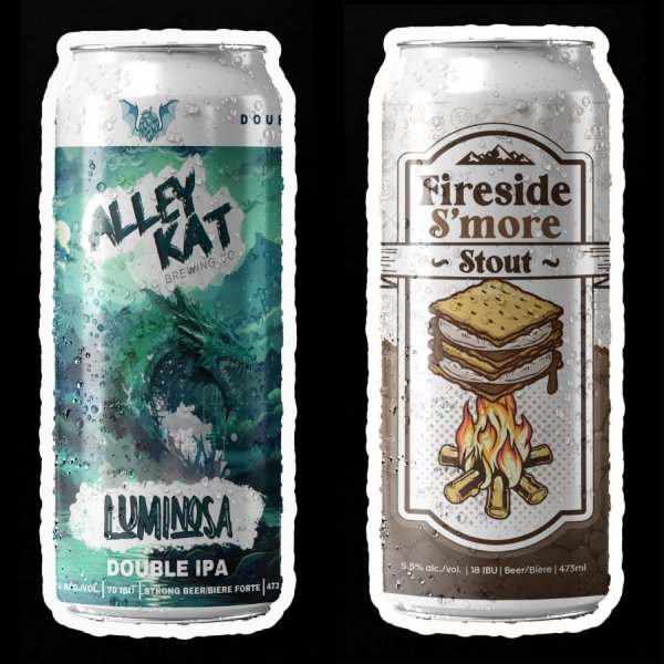 Alley Kat Brewing Releases Luminosa Dragon Double IPA and Fireside S’more Stout