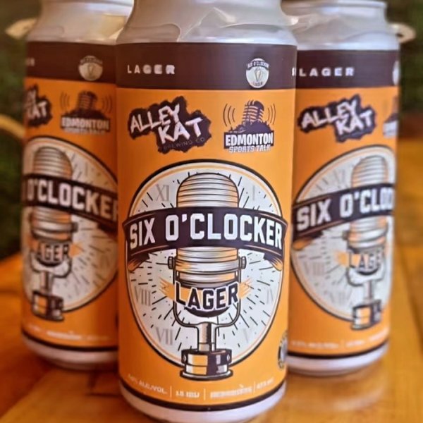 Alley Kat Brewing and Edmonton Sports Talk Release Six O’Clocker Lager