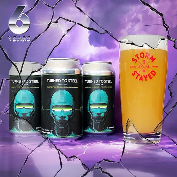 Storm Stayed Brewing Releases Turned to Steel Triple IPA